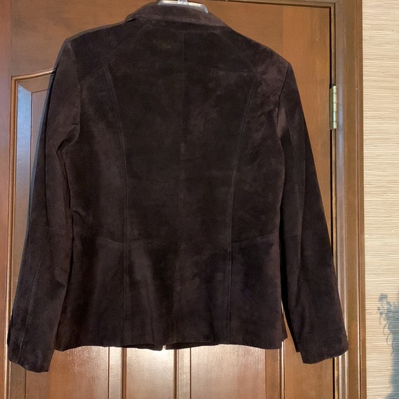 Preston and York Brown Suede Leather Jacket Women's Large - Picture 2 of 5